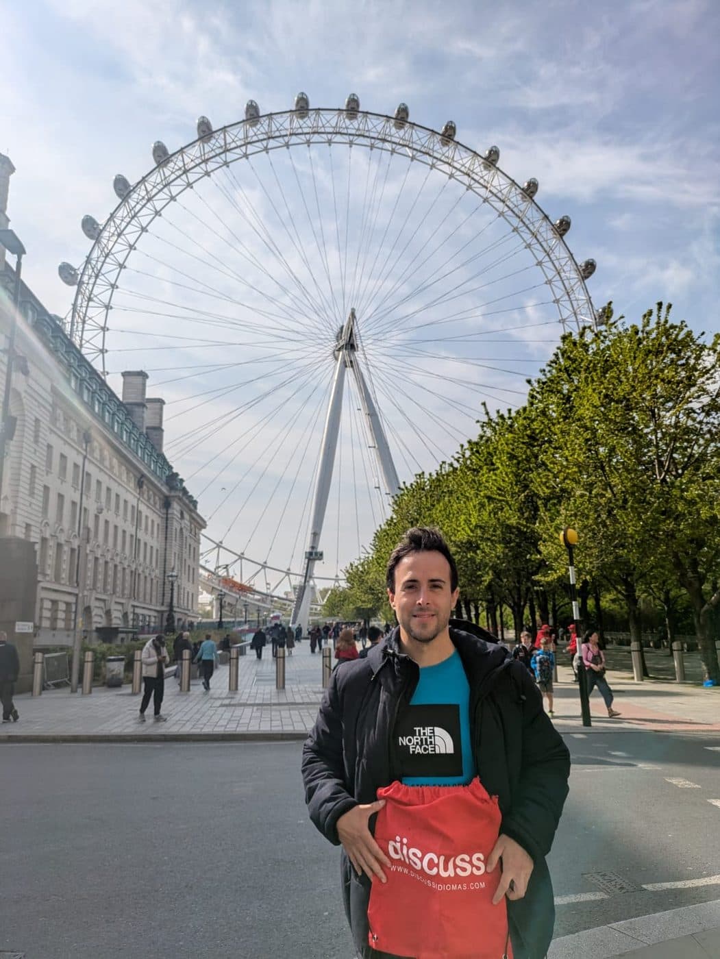 El London Eye visto desde el paseo del South Bank